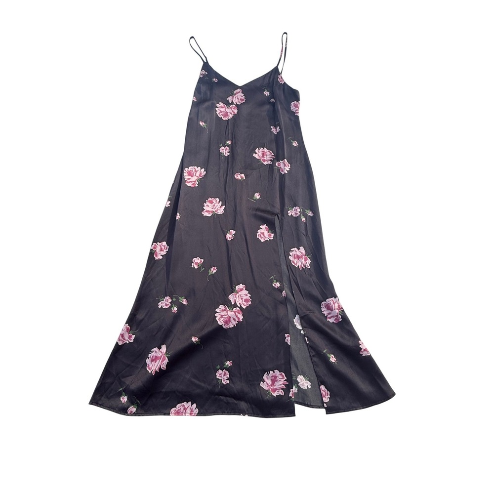 Reformation 100% Silk Rose Floral Slip Dress Sz Small